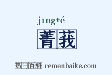 菁莪是什么意思的图片